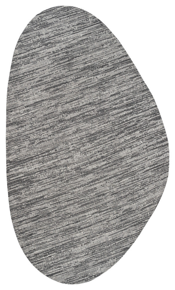 Callan Modern Rustic Abstract Indoor/Outdoor Shaped Area Rug