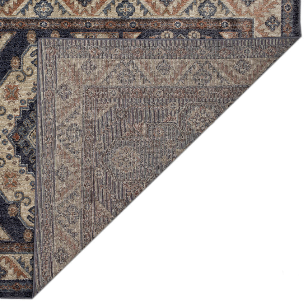 Ariana Floral Medallion Indoor Rug Blue 6'6"x9'4"