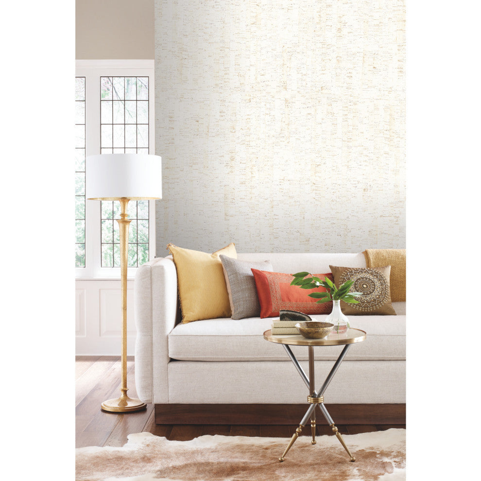 White Plain Bamboo Wallpaper