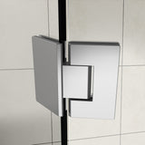 Merrick 34"-34.25"x72" Frameless Neo-Angle Shower Enclosure, Chrome, Chrome, 38