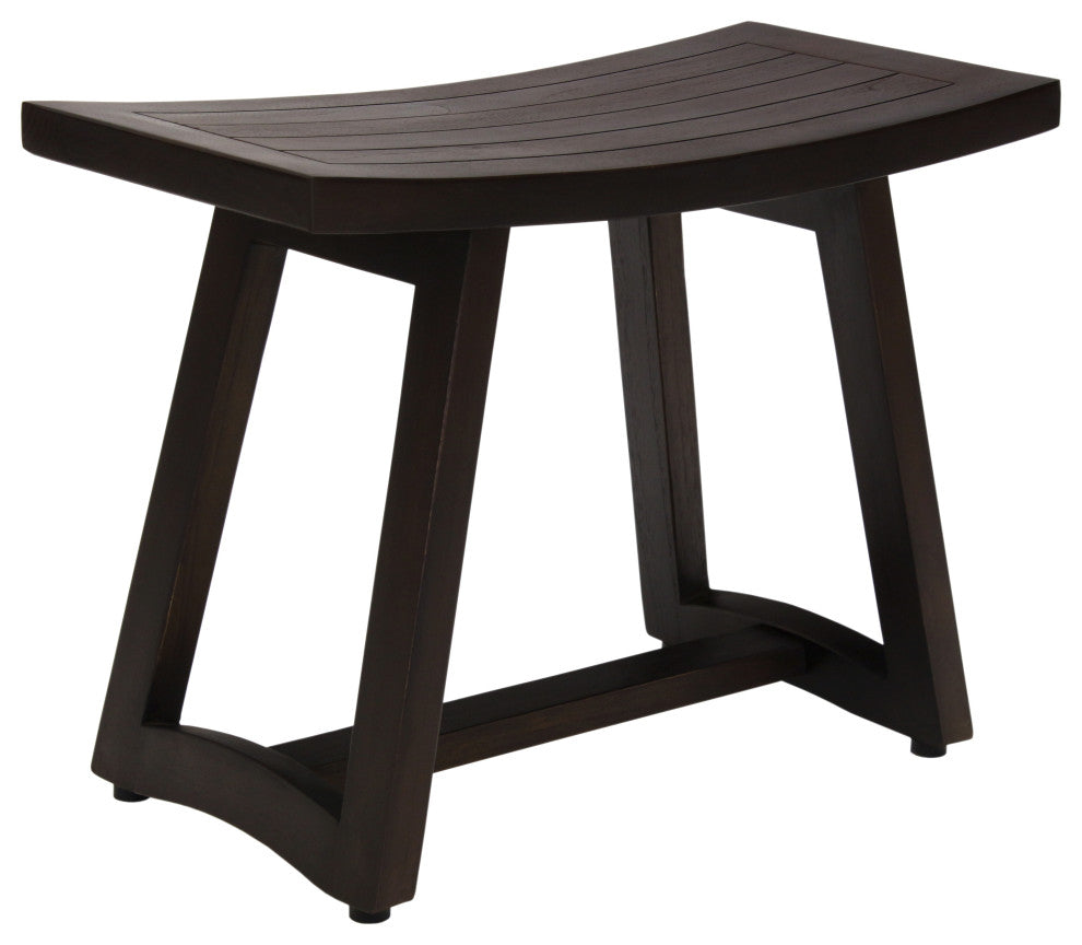 Patented 24" Asia Buru Mocha-Shield Teak Shower Bench
