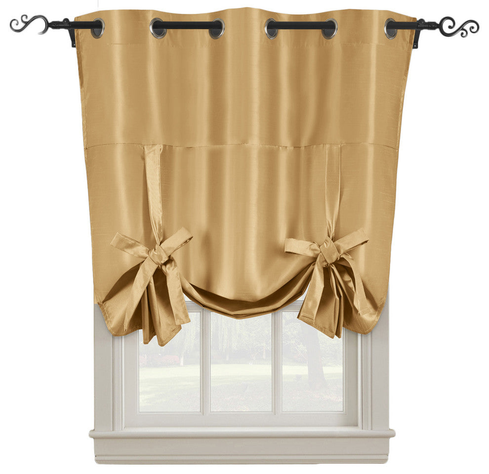 Soho Triple-Pass Single Blackout Curtain, Gold, 42"x63"