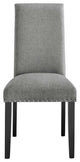 Parcel Dining Upholstered Side Chair, Light Gray