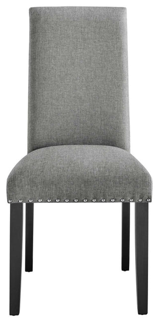 Parcel Dining Upholstered Side Chair, Light Gray