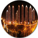 Chinese Cities, Cityscape Photography Large Disc Metal Wall Art, 23"