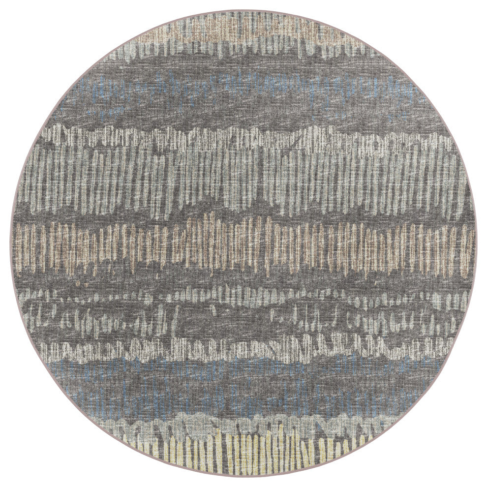 Dalyn Winslow WL4 Charcoal 10'x10' Round Rug