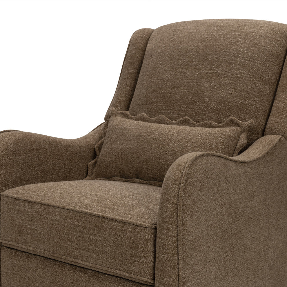 Devon Recliner and Swivel Glider, Performance Truffle Eco-Basketweave