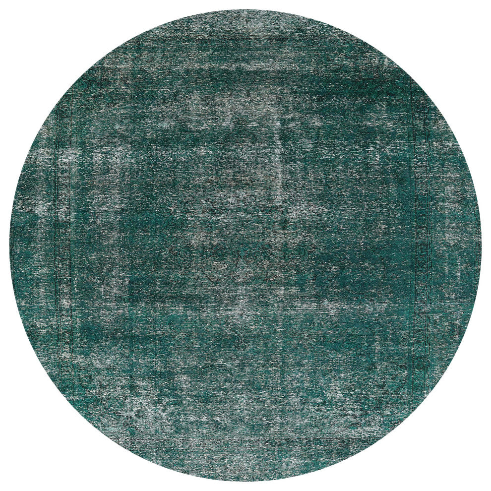 Ahgly Company Indoor Round Mid-Century Modern Area Rugs, 3' Round