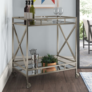 Lifestyle image: cart shown in a room setup for serving use.
