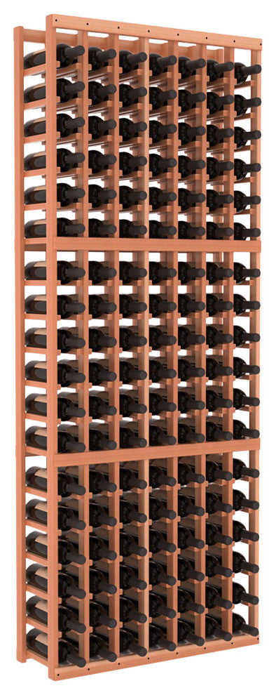 7 Column Standard Wine Cellar Kit, Redwood, Satin Finish