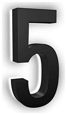 Lumanumber Address Numbers, 10-in. Black, 5