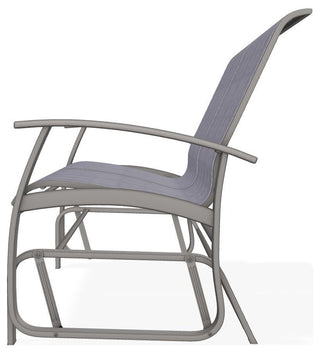 Belle Isle Sling 2-Seat Glider, Brooks/Warm Gray