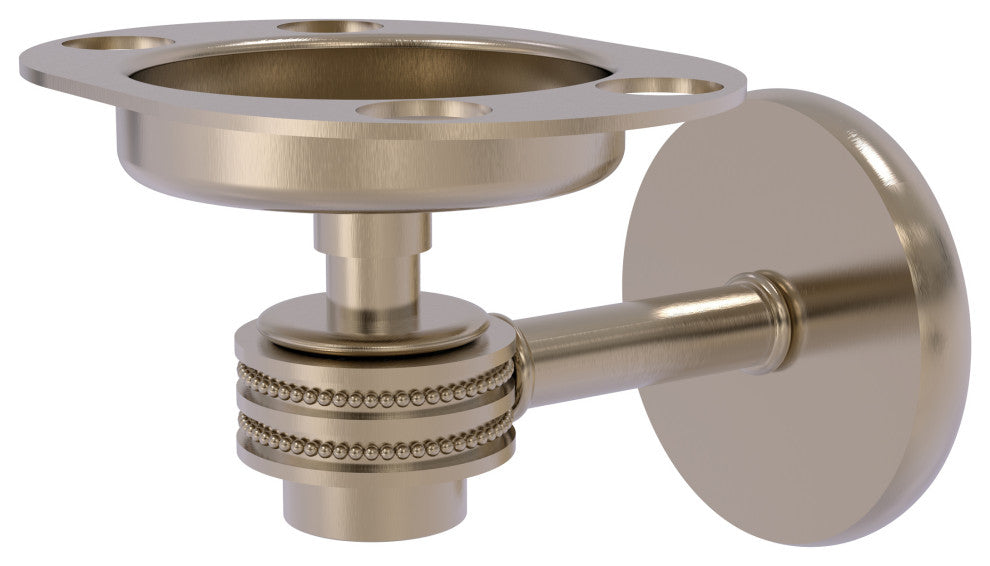 Satellite Orbit One Toothbrush Holder With Dotted Accents, Antique Pewter