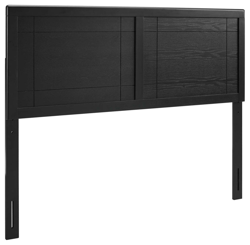Archie Twin Wood Headboard Black