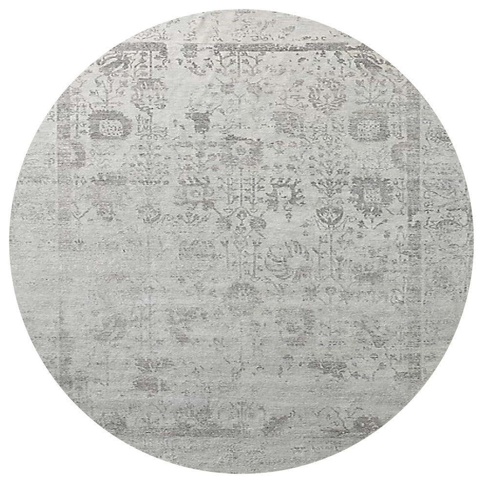 Ahgly Company Indoor Round Mid-Century Modern Area Rugs, 4' Round