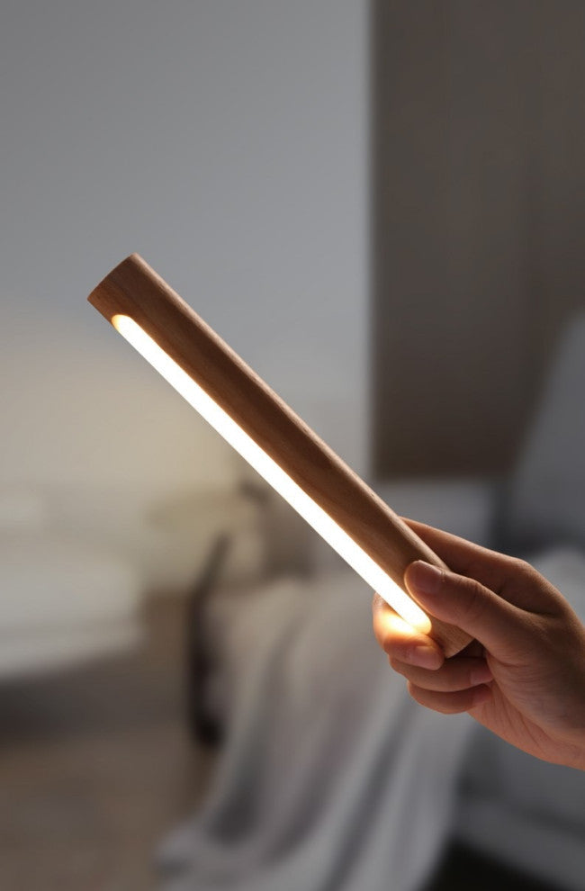 Minimalistic Wooden Wall Lamp in Nordic Style for Living Room, Bedroom