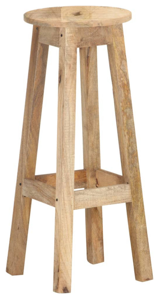 vidaXL Bar Stools 2 pcs Solid Mango Wood