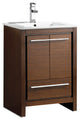 Fresca FCB8125WG-CMB Allier 24  Wenge Brown Modern Bathroom Cabinet with Sink