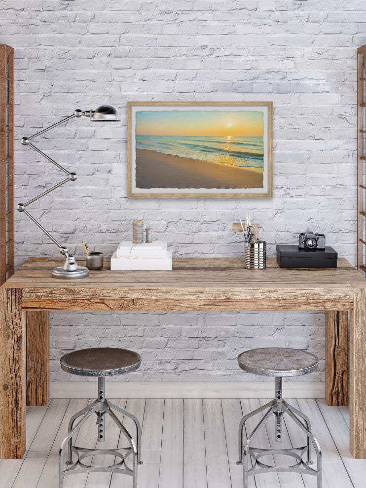 "The Ocean Called" Framed Painting Print, 18x12