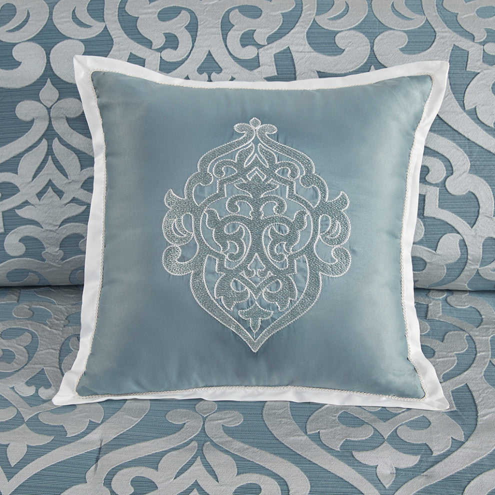 Madison Park Odette 8 Piece Jacquard Comforter Set