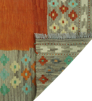 Sangat Kilim Gianni Rust/Gray Rug, 3'9x6'4