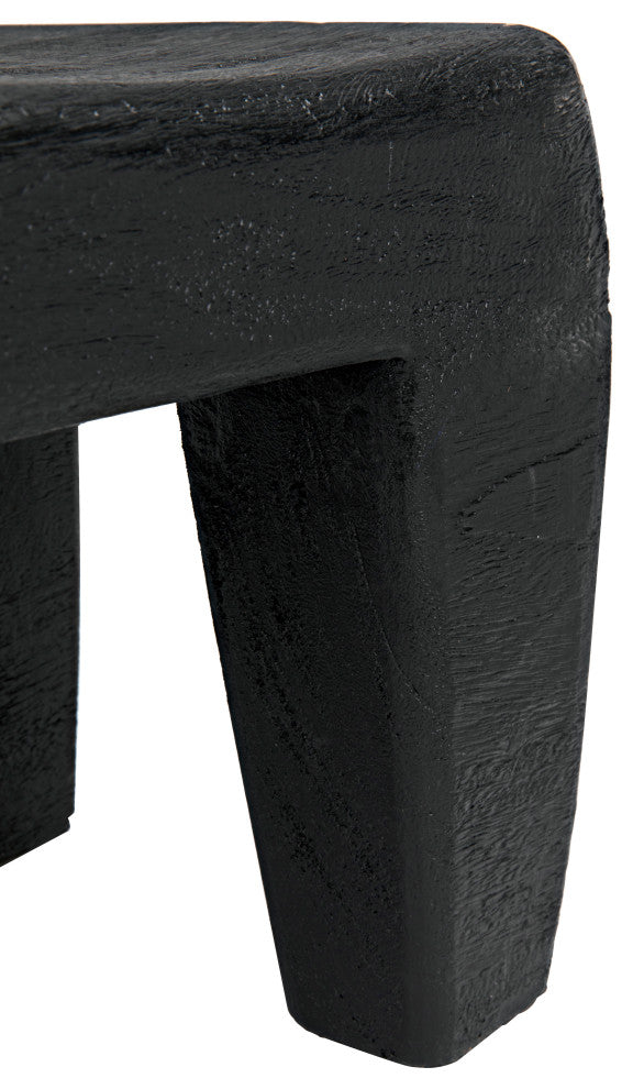 Sumo Stool, Black Burnt
