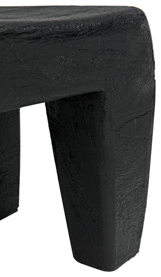 Sumo Stool, Black Burnt