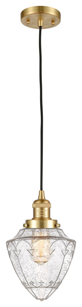 Innovations 201C-SG-G664-7-LED 1 Light Mini Pendant, Satin Gold