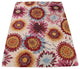 Floral Hand Tufted Oriental Oushak Transitional Area Rug, Pink, 10x13