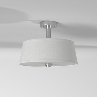 Studio 2-Light Semi-Flush, Satin Platinum