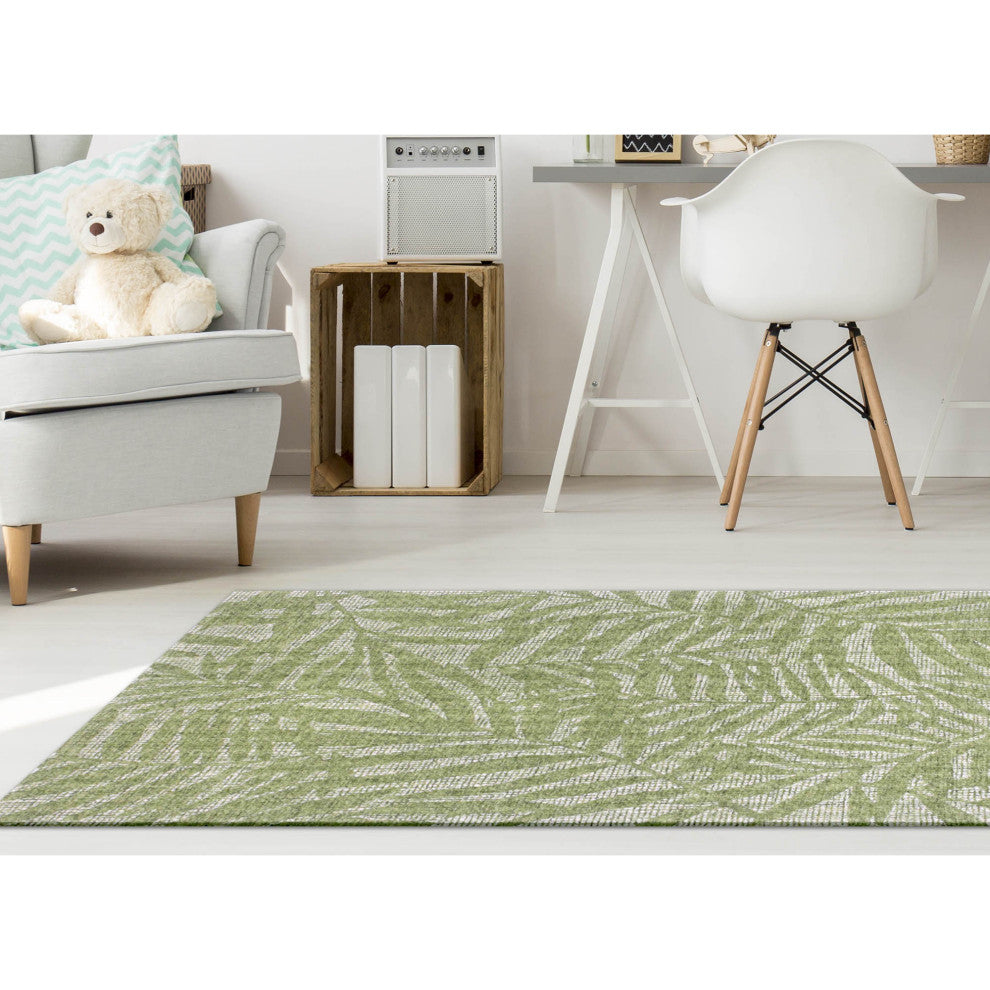 Savannah Olive Branches Indoor Rug Green 3'6"x5'6'