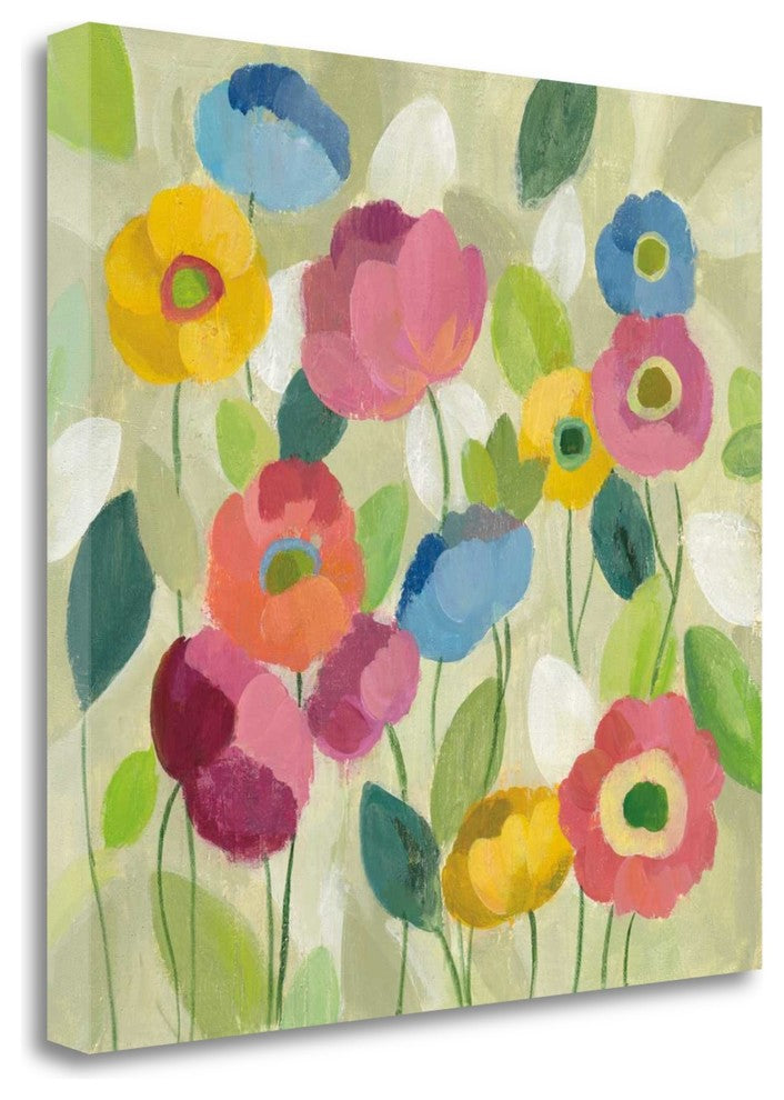 "Fairy Tale Flowers I" By Silvia Vassileva, Giclee Print on Gallery Wrap Canvas