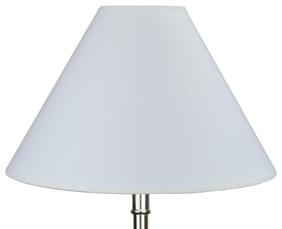 Fenchel Shades 4"x13"x9" Bulb Clip Attachment Empire Lamp Shade, Linen White