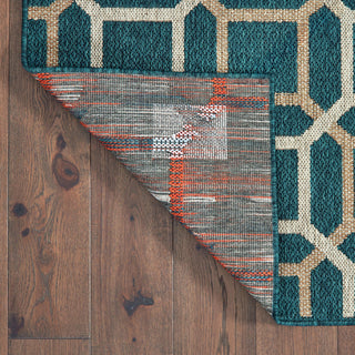 Oriental Weavers Latitude Blue/ Grey Geometric Indoor/Outdoor Rug 7'10"X10'