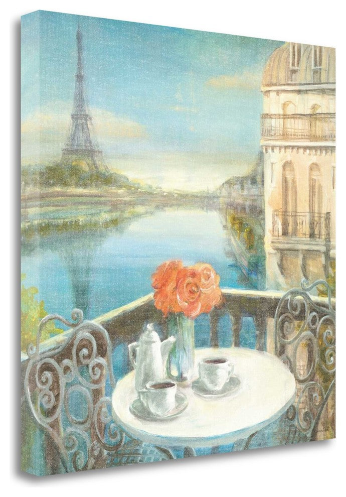 "Morning On The Seine Crop" By Danhui Nai, Giclee Print on Gallery Wrap Canvas