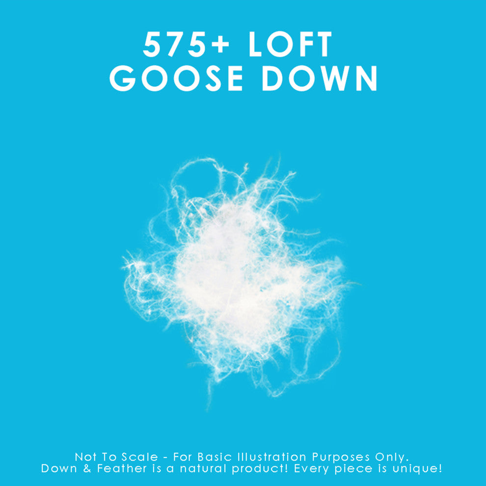 White Goose Down Pillow, King, Soft Support