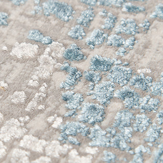 Haleena Stovall Light Blue Polyester Blend Area Rug, 7'6"x9'6"