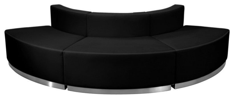 Hercules Alon Series Black Leather Reception Configuration, 3 Pieces