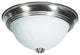 Nuvo 2-Light Incandescent Close-to-Ceiling Light Fixture, Brushed Nickel