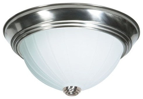 Nuvo 2-Light Incandescent Close-to-Ceiling Light Fixture, Brushed Nickel