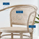 Side Dining Chair, Set of 2, Gray, Wood, Modern, Cafe Bistro Hospitality