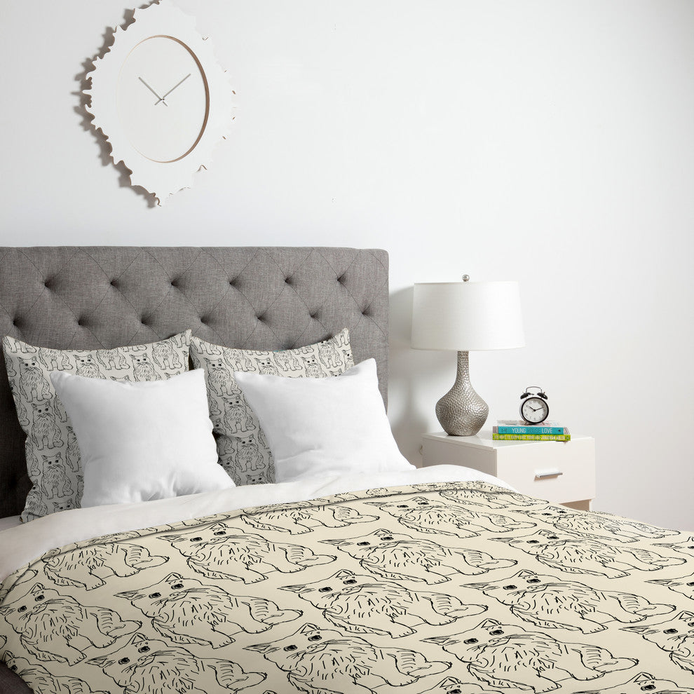 Deny Designs Allyson Johnson Cat Obsession Duvet Cover - Lightweight