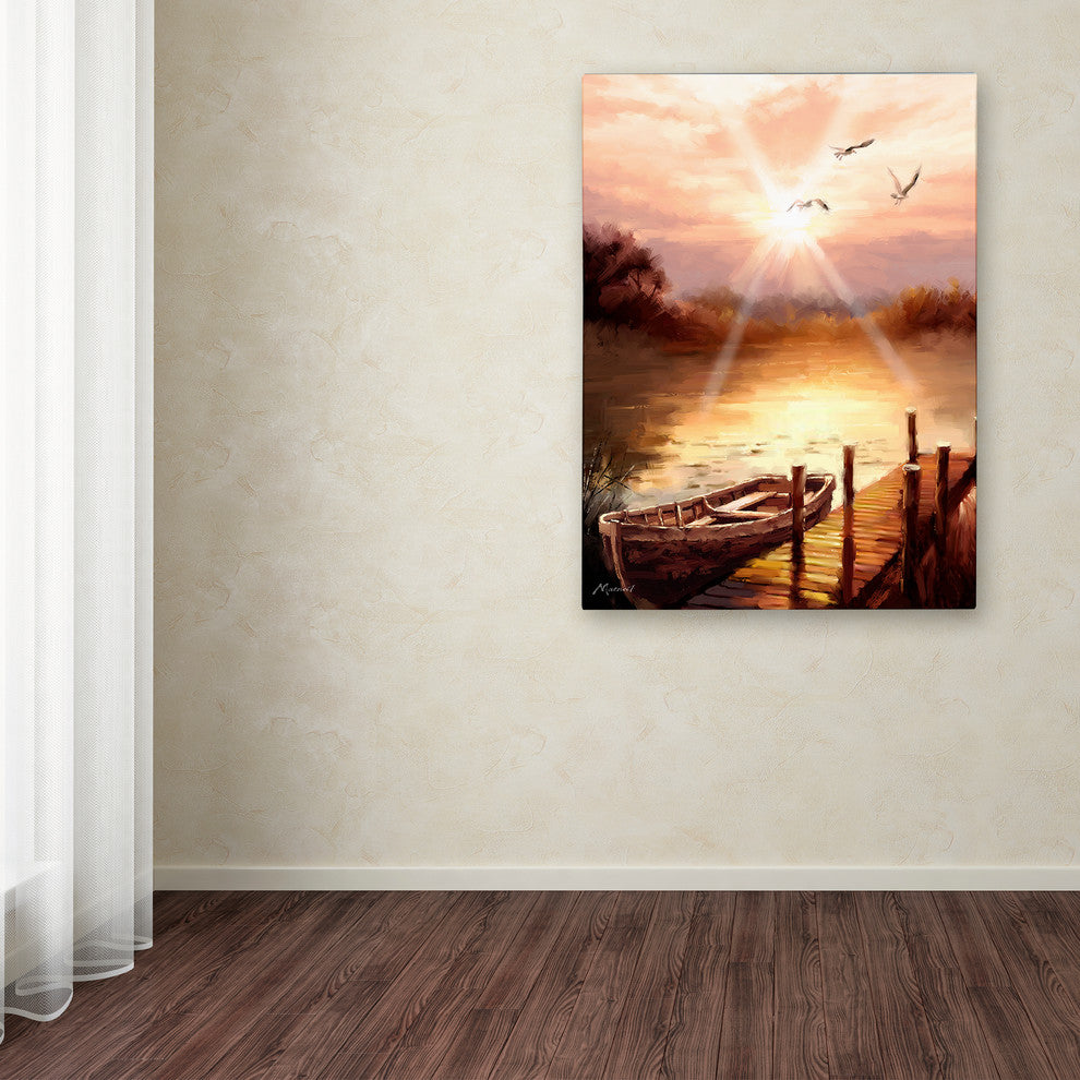 The Macneil Studio 'Evening Lake' Canvas Art, 47"x35"