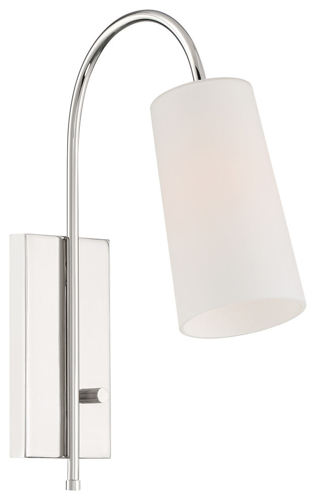 Alexa 1 Light Polished Nickel Wall Mount