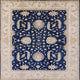 Ahgly Company Indoor Square Mid-Century Modern Area Rugs, 3' Square