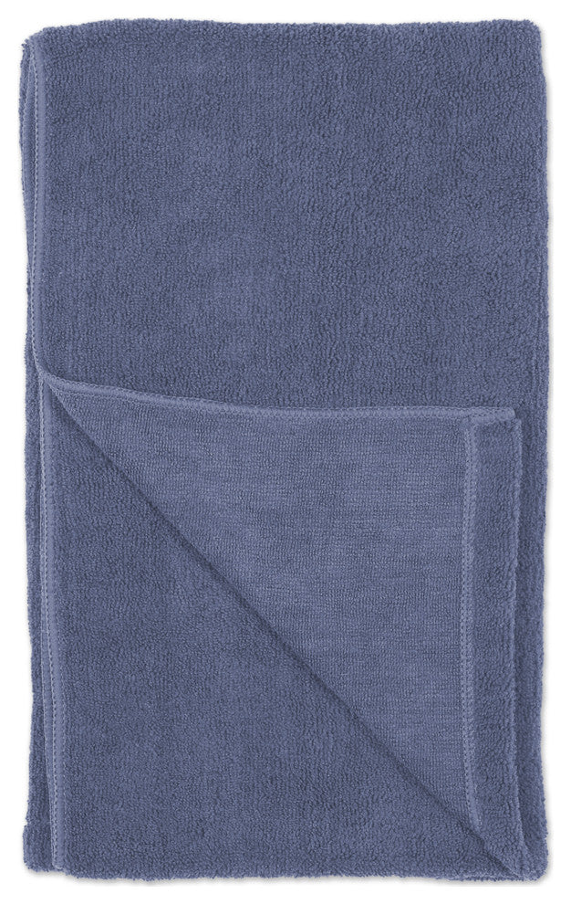 Stonewash Blue Embroidered Paw Pet Towel