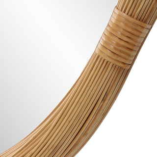 Uttermost 09960 Salina 39-3/4" Diameter Circular Framed Bathroom - Bamboo