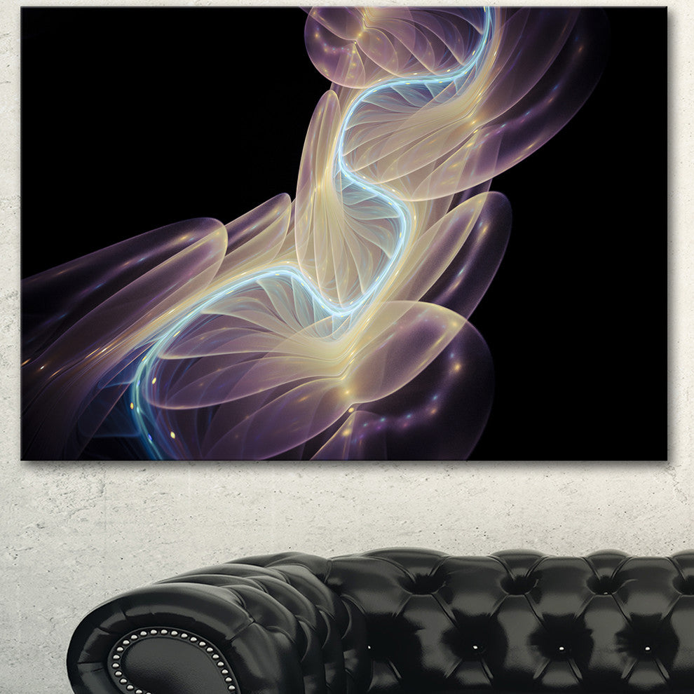 Elegant Fantasy Fractal Design, Abstract Canvas Wall Art Print, 40"x30"