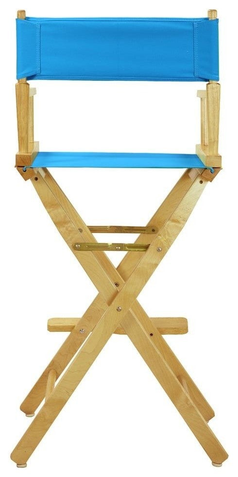 030" Director's Chair Natural Frame-Turquoise Canvas