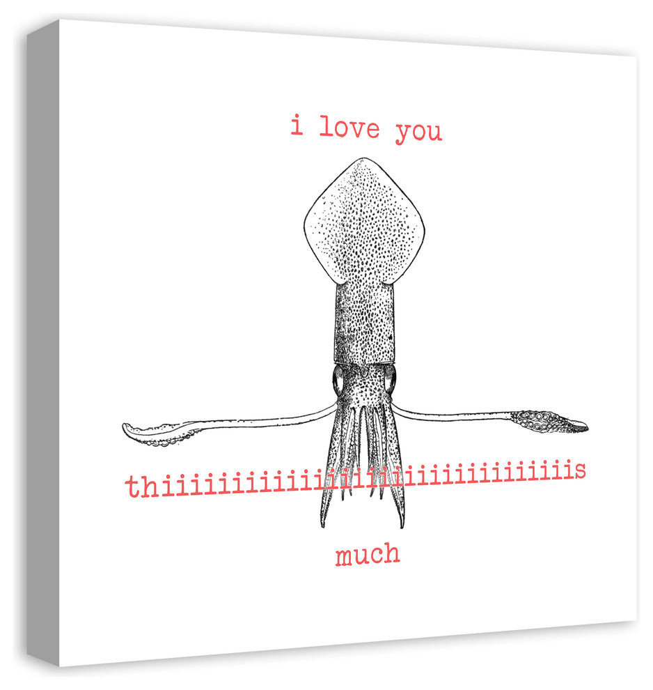 Squid Love 20x20 Canvas Wall Art
